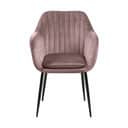 CASA Living Spisebordsstole Emilia Spisebordsstol i dusty rose/sort, 1