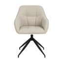 CASA Living Spisebordsstole Brenda Spisebordsstol i beige/sort, 1