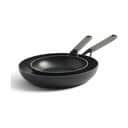 KitchenAid Stegepander Classic Stegepandesæt - 2 dele i Sort, Ø 24/28 cm, 1