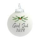 Rolsted Copenhagen Julekugler Julekugle - God jul 2023 i Hvid, God jul 2023, 1