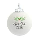 Rolsted Copenhagen Julekugler Julekugle - God Jul 2025 i Hvid, 1