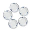 Royal Copenhagen Kagetallerkener Prinsesse Tallerken - 5 stk. i Koboltblå/hvid, 11 cm, 1