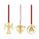 Georg Jensen Juleophæng Christmas Collectibles CC 2026 Mini Juleuro - 3 stk. i Guld, 1