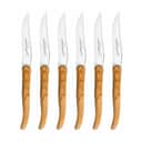 CLAUDE DOZORME Steakknive Laguiole Lagiuole Steakkniv - 6 stk. i Træ, 1