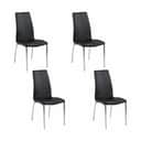 CASA Living Spisebordsstole Asama Spisebordsstol - 4 stk. i sort/krom, 1