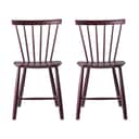 FDB Møbler Spisebordsstole J46 Spisebordsstol - 2 stk. i Black Red (RAL 3007), 1