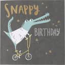 CASA Living Kort Kort - Snappy birthday i grå;guld;blå, 1