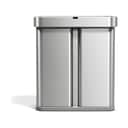Simplehuman Spande uden pedal Dual Affaldspand i Børstet stål, 1