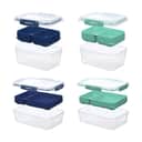 Sistema Madkasser Stax To Go Madkasse Sæt - 4 dele i Minty Teal/Ocean Blue, 1