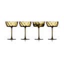 Lyngby Glas Champagneglas Vienna Champagneskål - 4 stk. i Amber, 1