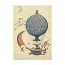 Architectmade Plakater Plakat Ballonrejsen i B50 x L70 cm, 1