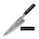 THE CUSTOM CHEF™ Kokkeknive Cuisine::pro® Damashiro® EMPEROR Cuisine::pro Damashiro® EMPEROR Kokkekniv i Sølvfarvet/brun, 1