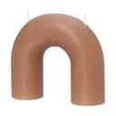Broste Copenhagen Bloklys Bend Skulptur Lys i Indian Tan, 1