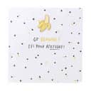 CASA Living Kort Kort - Go bananas! It's your birthday! i gul;sort;hvid, 1