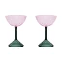 Urban Nature Culture Cocktailglas Coupe Cocktailglas - 2 stk. i Rose Pink, 1