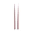 Deluxe Homeart LED-lys Real Flame LED Kertelys - 2 stk. i Lys rosa, 38 cm, 1