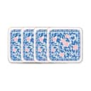 Bjørn Wiinblad Glasbrikker og coasters Dora Coaster - 4 stk. i Blue flower, 1