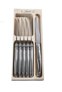 Laguiole Steakknive Steakkniv Bestiksæt - 6 stk. i Blank/Stål, 6 stk., 1
