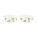PIP Studio Serveringsskåle Dot Delight Skål - 2 stk. i Hvid / Guld, 20 cm, 1