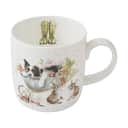 Royal Worcester Krus og kopper med hank Wrendale Krus - Sleeping job i Kat og hund, 1