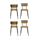 CASA Living Spisebordsstole Peru Spisebordsstol - 4 stk. i Brun/sort, 1