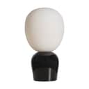 Belid Bordlamper Buddy Bordlampe i Blank sort/Opal glas, 1
