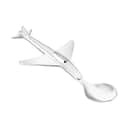 Zilverstad Børnebestik Børneske Flyvemaskine i Sølv, 17 cm, 1