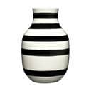 Kähler Vaser Omaggio Vase i Hvid/sort, H12,5 x Ø8,5 cm, 1
