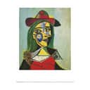 Poster&Frame Plakater Picasso plakat - Woman in hat and fur i B30 x L40 cm, 1