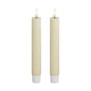 Deluxe Homeart LED-lys Real Flame LED Kronelys - 2 stk. i Creme, 15 cm, 1