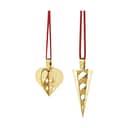 Georg Jensen Juleophæng Christmas Collectibles CC 2025 Juleornament - 2 stk. i Guld, 1