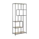 CASA Living Reoler og tilbehør Seaford Reol i Mørk eg/sort, 77 cm, 1