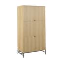 CASA Living Skabe Albany klædeskab i Natur, H200 x B99 cm, 1