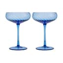 ByOn Champagneglas Opacity Champagneglas - 2 stk. i Blue, 1