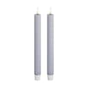 Deluxe Homeart LED-lys Real Flame LED Kronelys - 2 stk. i Dust blue, 24 cm, 1