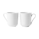 Lyngby Porcelæn Krus og kopper med hank Rhombe Krus - 2 stk. i Hvid, 33 cl, 1