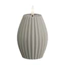 Deluxe Homeart LED-lys Real Flame Flame LED Rillelys i Sand, H10 x Ø7,5 cm, 1