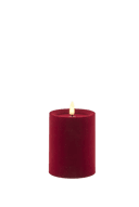 Sirius LED-lys Sille Velour LED Bloklys i Rød, 10 cm, 1