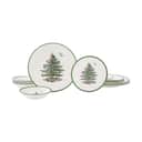Spode Middagstallerkener Christmas Tree Stelsæt - 12 dele i Rød/grøn/hvid, 1