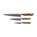 Ryda Knives Knivsæt A-73 Skæresæt - 3 dele i rustfrit stål/brun, 1
