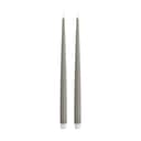 Deluxe Homeart LED-lys Real Flame LED Kertelys m. lak - 2 stk. i Sand , 38 cm, 1