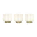 Atelier Pierre since 1968 Bordlamper Dentelles Bordlampe - 3 stk. i hvid/guldfarvet, 1