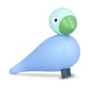 Kay Bojesen Dyrefigurer Birds Havefugl 2026 - Aske i Blå/grøn, 1