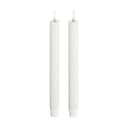 Deluxe Homeart LED-lys Real Flame LED Kronelys i Hvid , 24 cm, 1