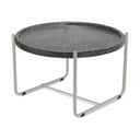 TRIMM Copenhagen Loungeborde Loungeborde Terrazzo Loungebord i Aluminum Grey/black, 80 cm, 1