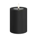 Deluxe Homeart LED-lys Real Flame LED Udendørs Bloklys i Sort, H10 x Ø7,5 cm, 1