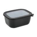Mepal Opbevaringsbokse Cirqula Rektangulær opbevaringsskål m. låg i Black, 1.5 L, 1