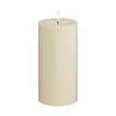 Deluxe Homeart LED-lys Real Flame LED Bloklys i Creme, 15 cm, 1