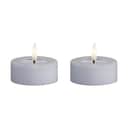 Deluxe Homeart LED-lys Real Flame LED Fyrfadslys - 2 stk. i Dust blue, 6,1 cm, 1
