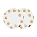 PIP Studio Middagstallerkener Dot Delight Tallerken - 2 stk. i Hvid / Guld, 21 cm, 1